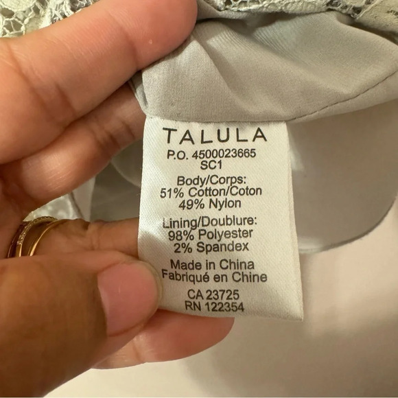 Aritzia Talula  Lace Mini Dress Size XS - Picture 4 of 8